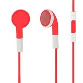 Fone de ouvido vermelho